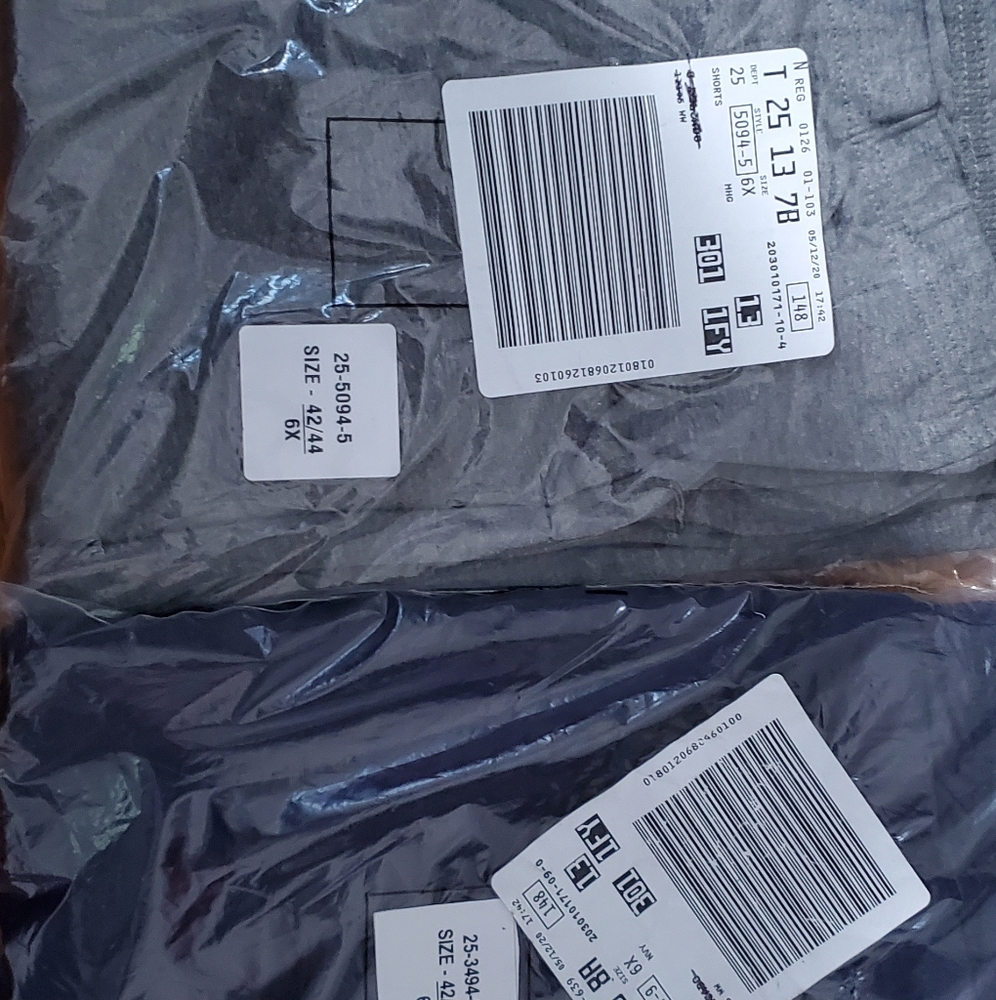 Shorts elastic waist 6x lot of 3